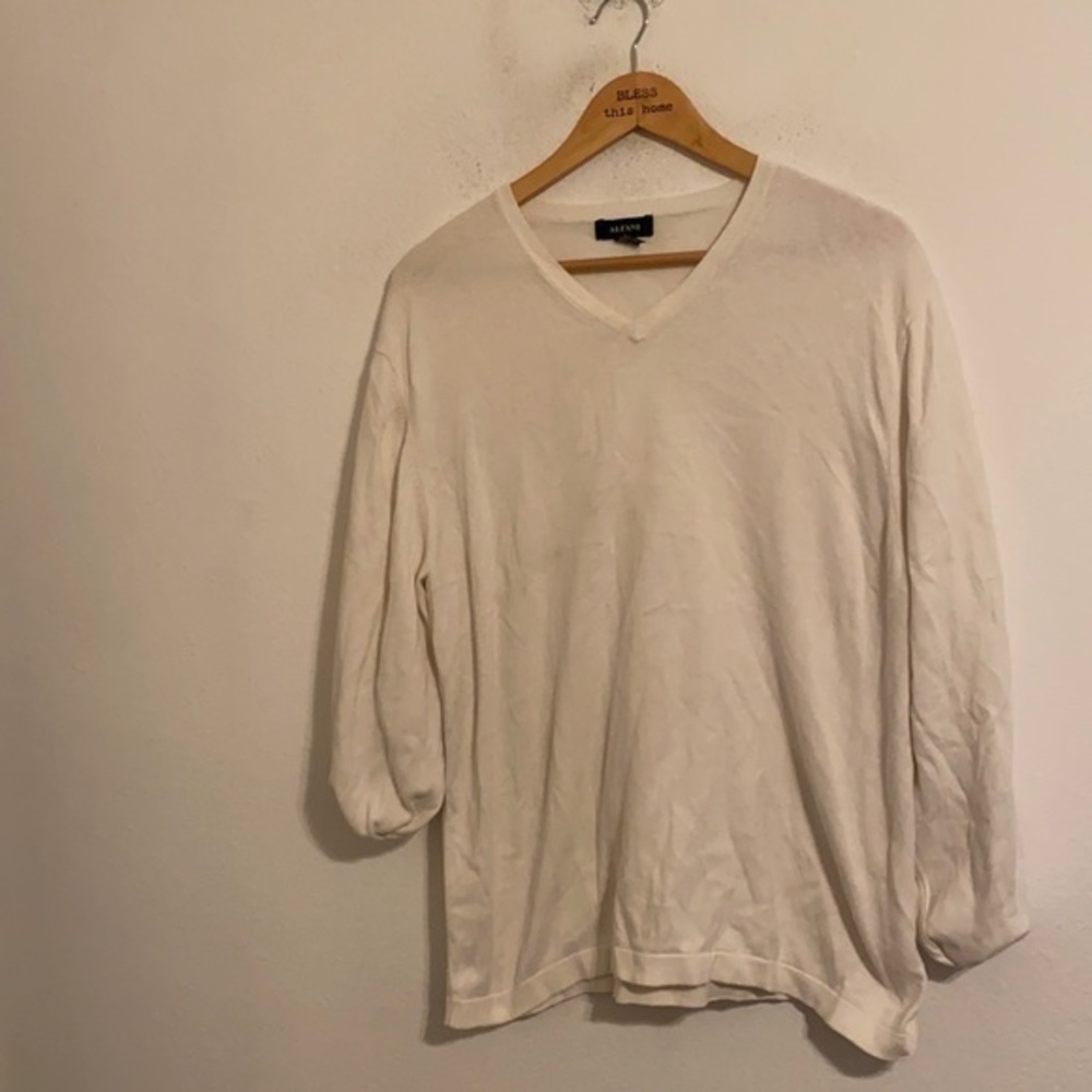 ALFANI WHITE SWEATER SIZE XL